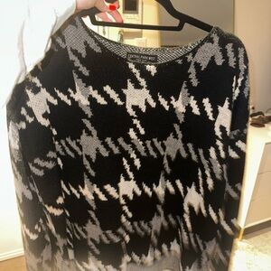 Central Park West Black and Gray Sweater